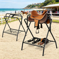 Folding Saddle Rack with Foldable for Garage