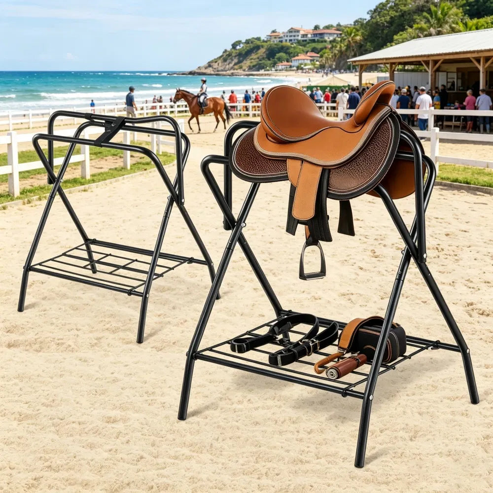 Folding Saddle Rack with Foldable for Garage