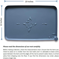 Found Waterproof Pet Feeding Mats With High Lips Multiple Size And Colors For Dogs, Cats Others G