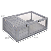 Wooden Reptile Cage with 3 Windows Slide-out Tray for Turtles, Lizards, Snakes