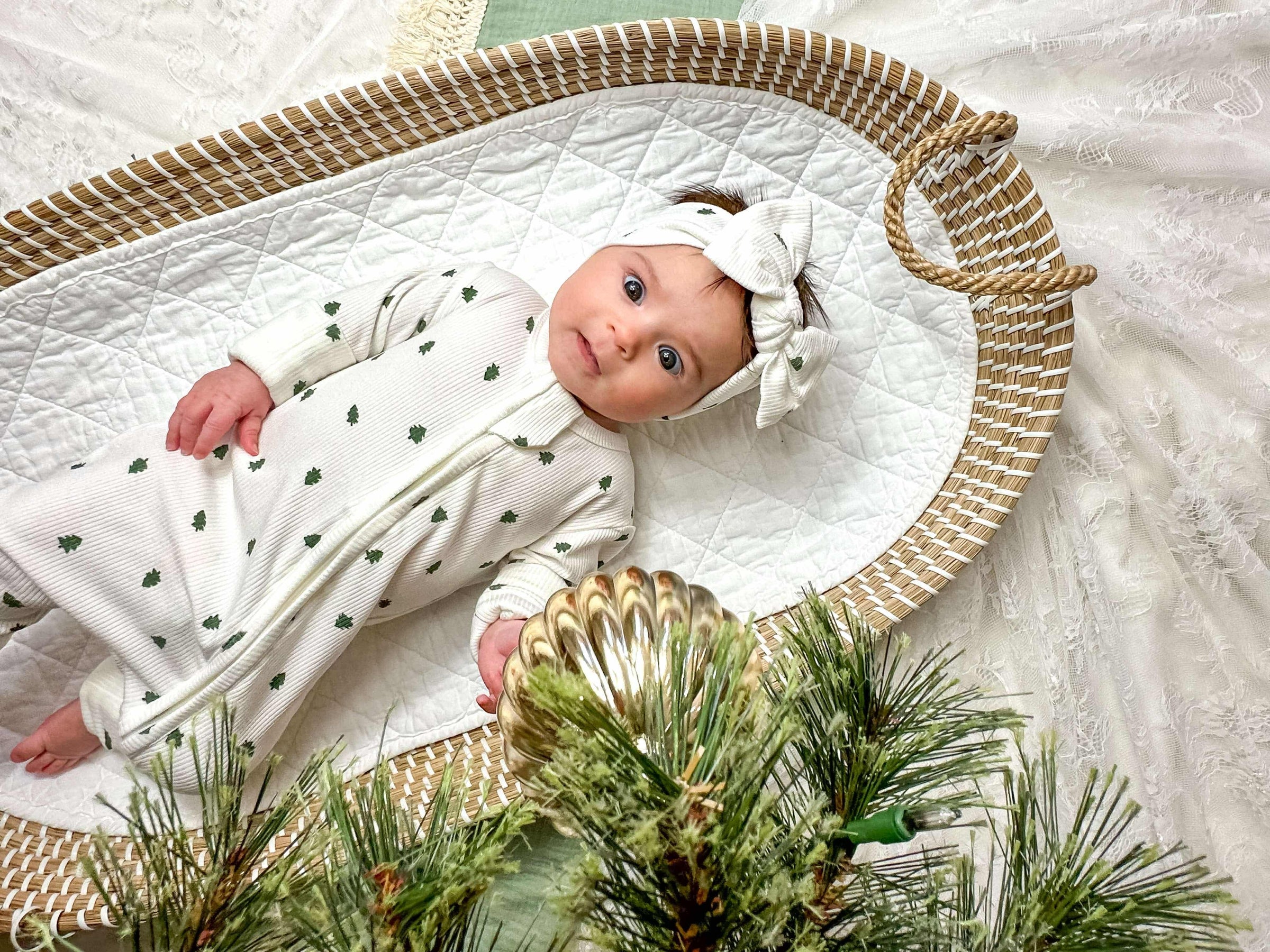 Tiny Trees Ribbed Bamboo Zippy Pajamas - BIG FRENCHIES