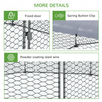 17.1 ft x 15.7 ft Chicken Run for 19-25 Chickens with Cover