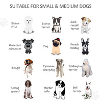 Wooden Pet Gate, 6-Panel Folding Dog Safety Barrier with Support Feet for Small & Medium Dogs, Natural Wood