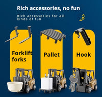 Remote Control Mini Forklift Desktop Alloy Engineering Remote Car Model