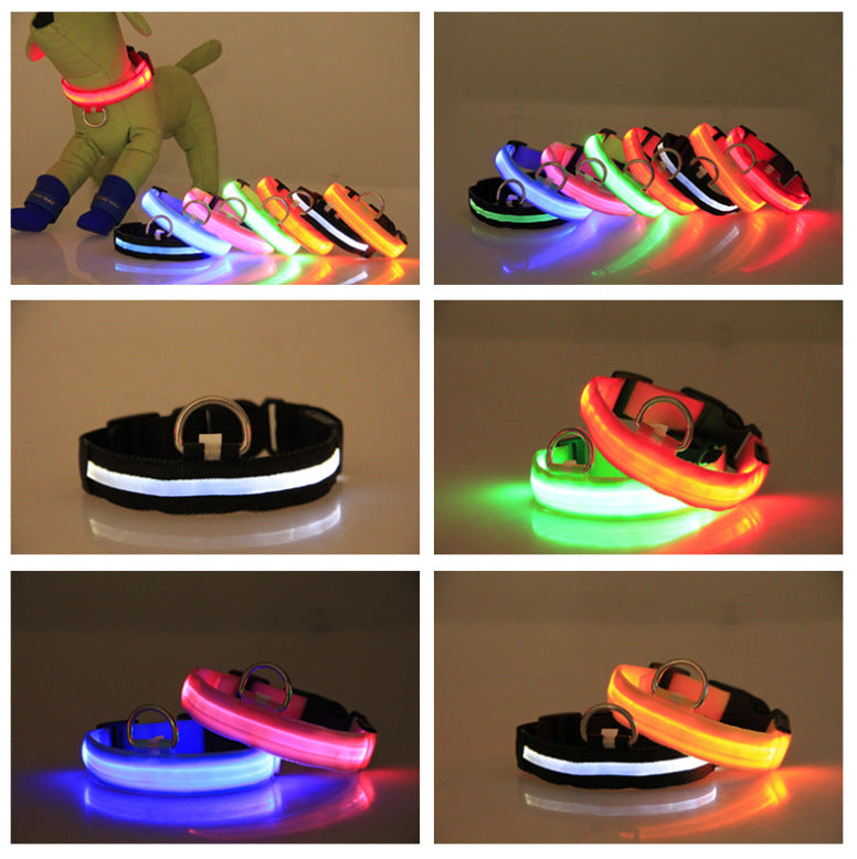 LED Luminous Pet Dog Collar Night