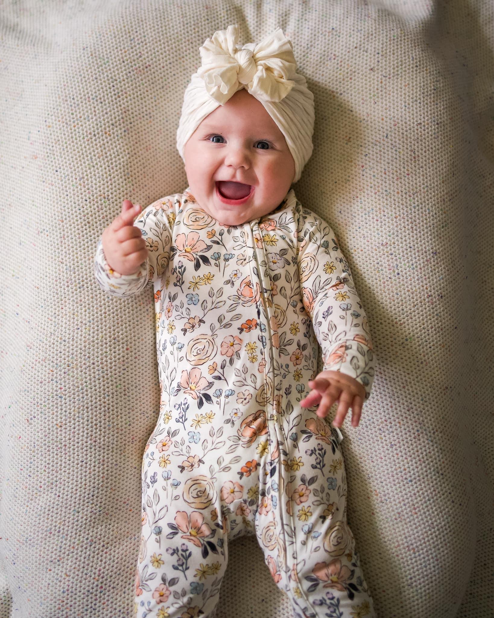 Pastel Petals Modal Zippy Romper - BIG FRENCHIES