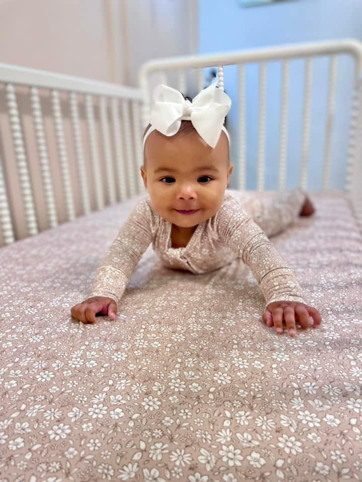 Dainty Ditsy Bamboo Crib Sheet - BIG FRENCHIES