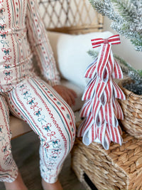 Candy Cane Lane Bamboo Christmas Pajamas - 2pc Set - BIG FRENCHIES