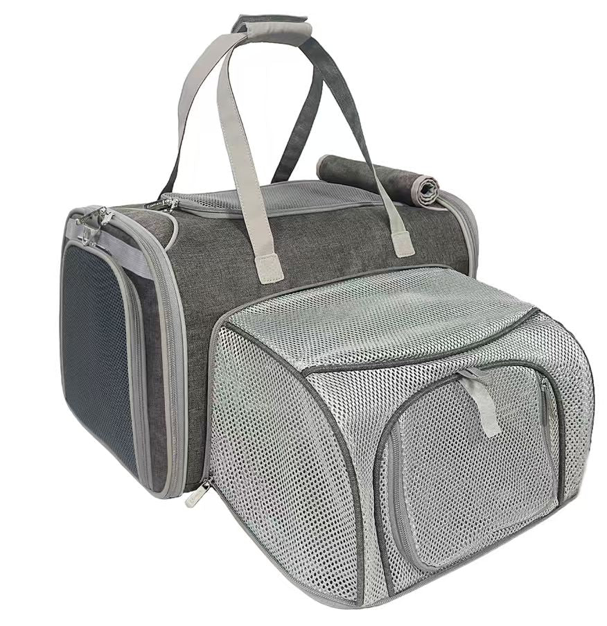 Mr. Peanut's Gold Series Big Apple XL Expandable Pet Carrier V3.0 - BIG FRENCHIES