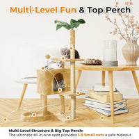 Cat Tree with Scratching Posts Plush Perch Stand - BIG FRENCHIES