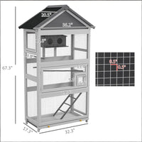 Bird Cage Starter Kit with Detachable Rolling Stand