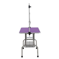 Dog Pet Grooming Table Stainless Steel Frame Rubber Pads