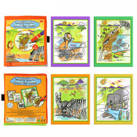 Modern Coloring Magic Water Drawing Book With Pen For Kids and Baby Educational Toy Animals Painting Writing Doodle Cloth Book Kids Drawing Board - BIG FRENCHIES