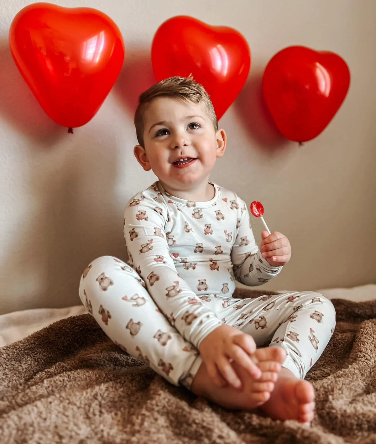 Valentines Teddy Bear 2pc Bamboo Pajamas - BIG FRENCHIES