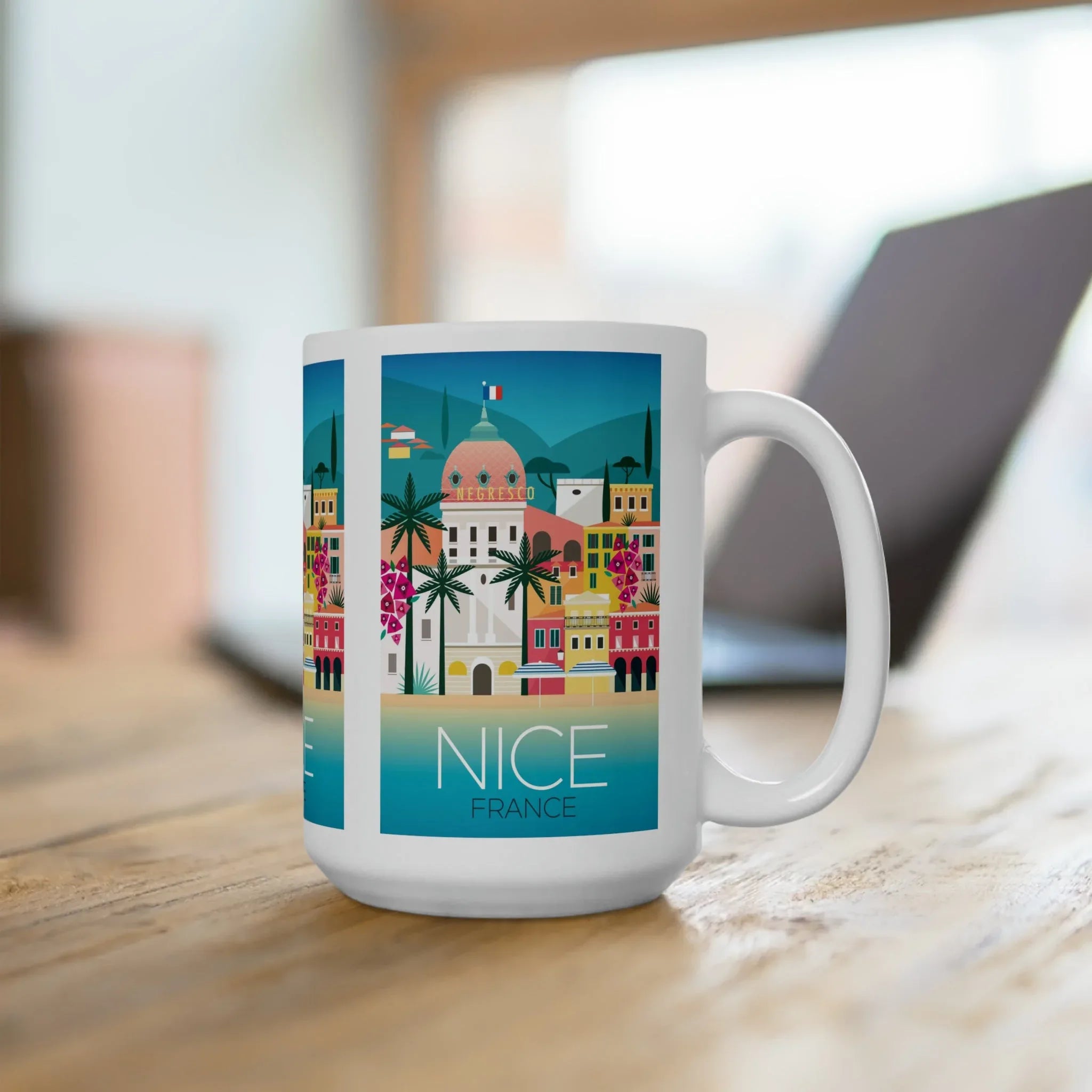 Nice, France Ceramic Mug 11oz or 15oz - BIG FRENCHIES