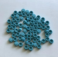 Medium Azure 4073 1x1 Round Plate Brick – Choose Quantity – LEGO® Compatible Bulk Lot - BIG FRENCHIES