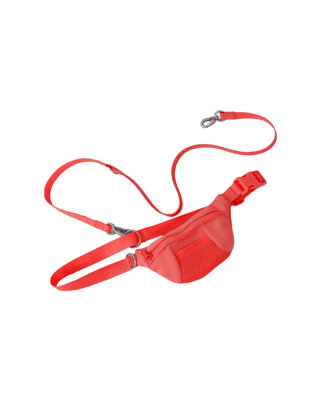 Original Hands-Free Neoprene Dog Walking Bag with 3.25ft Leash - BIG FRENCHIES