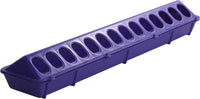 Little Giant 20" Plastic Flip-Top Poultry Ground Feeder, Purple Chickens Birds 2-Pack