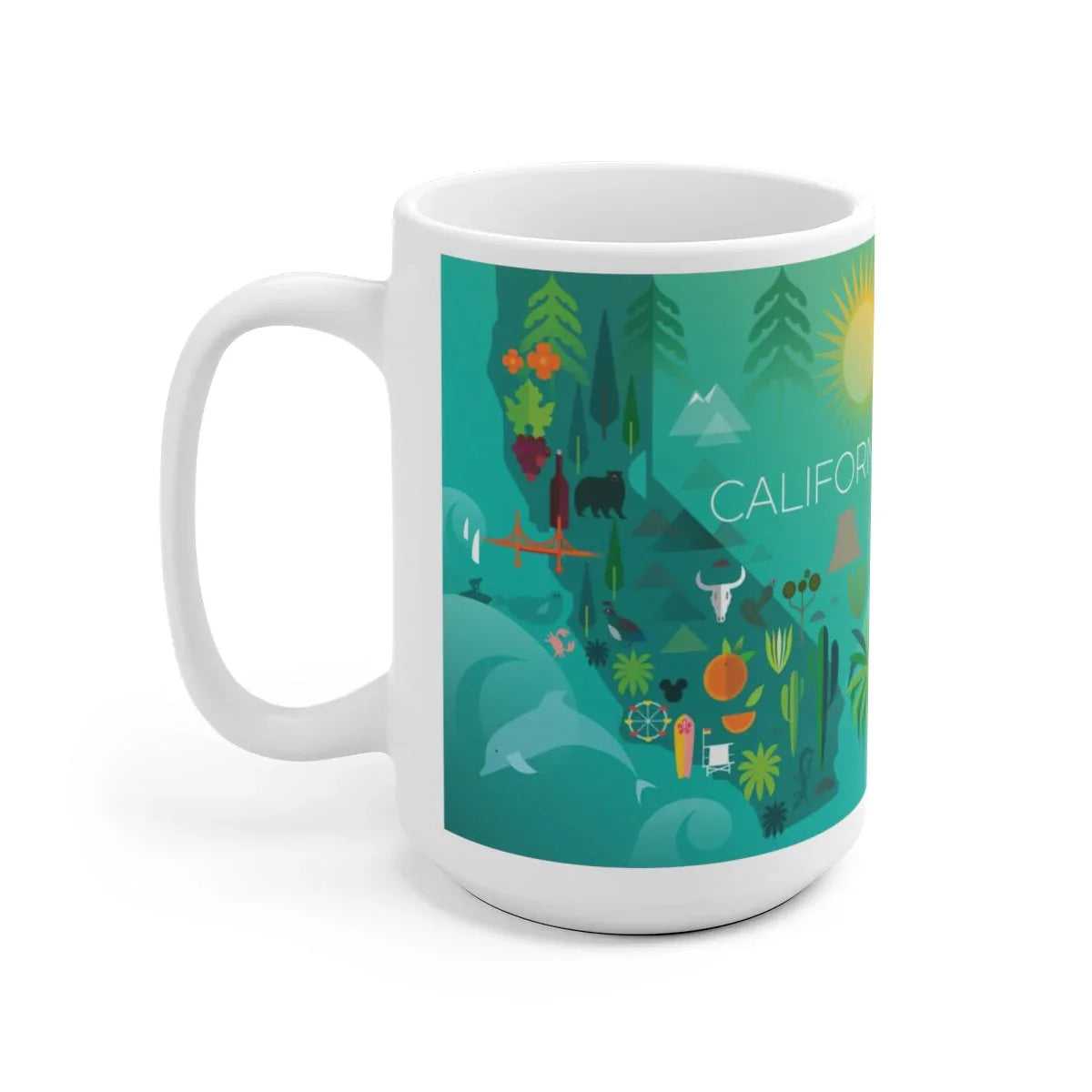 CALIFORNIA 11 OZ OR 15 OZ CERAMIC MUG - BIG FRENCHIES
