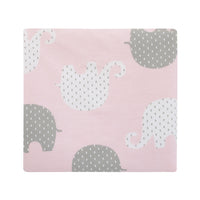 NoJo The Dreamer Pink and Grey Elephant 8 Piece Nursery Crib Bedding Set - BIG FRENCHIES