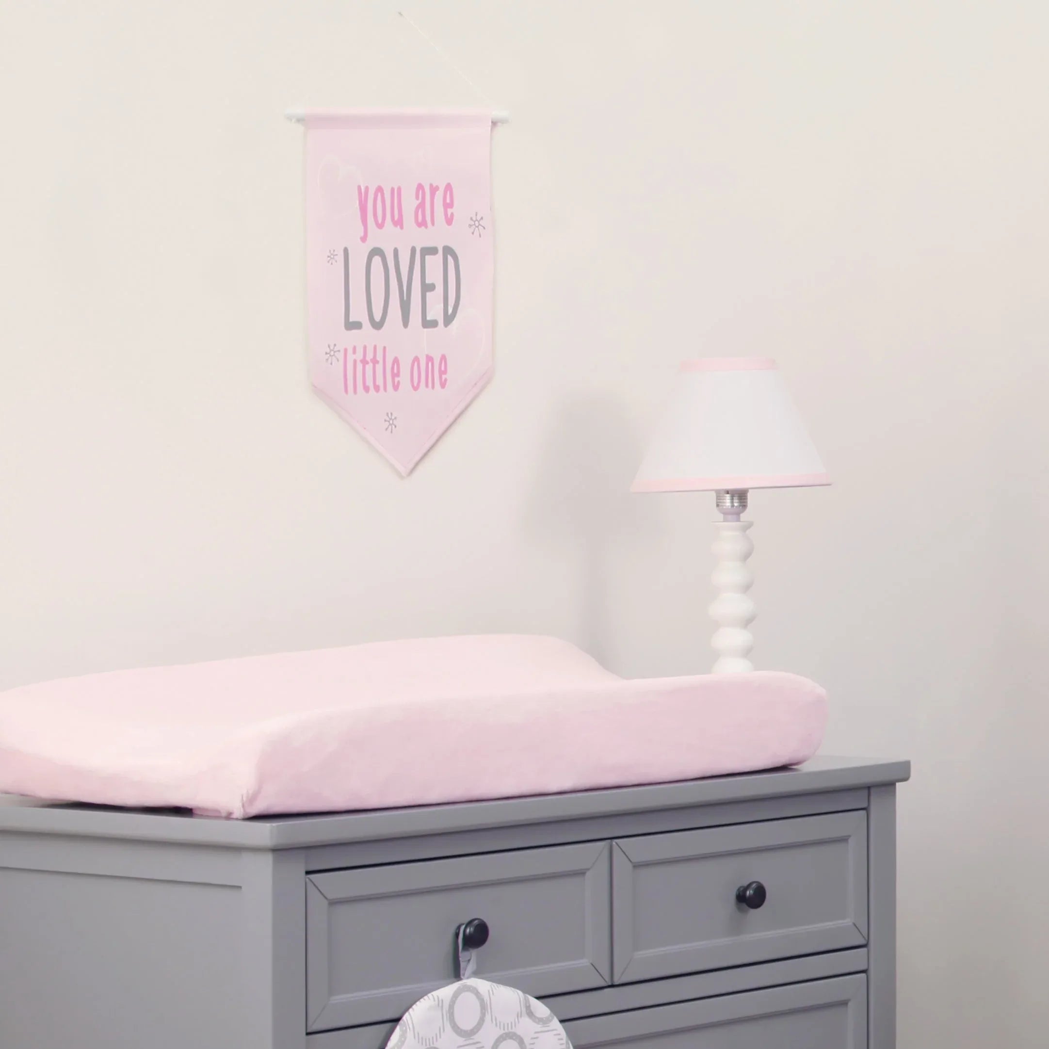 NoJo The Dreamer Pink and Grey Elephant 8 Piece Nursery Crib Bedding Set - BIG FRENCHIES