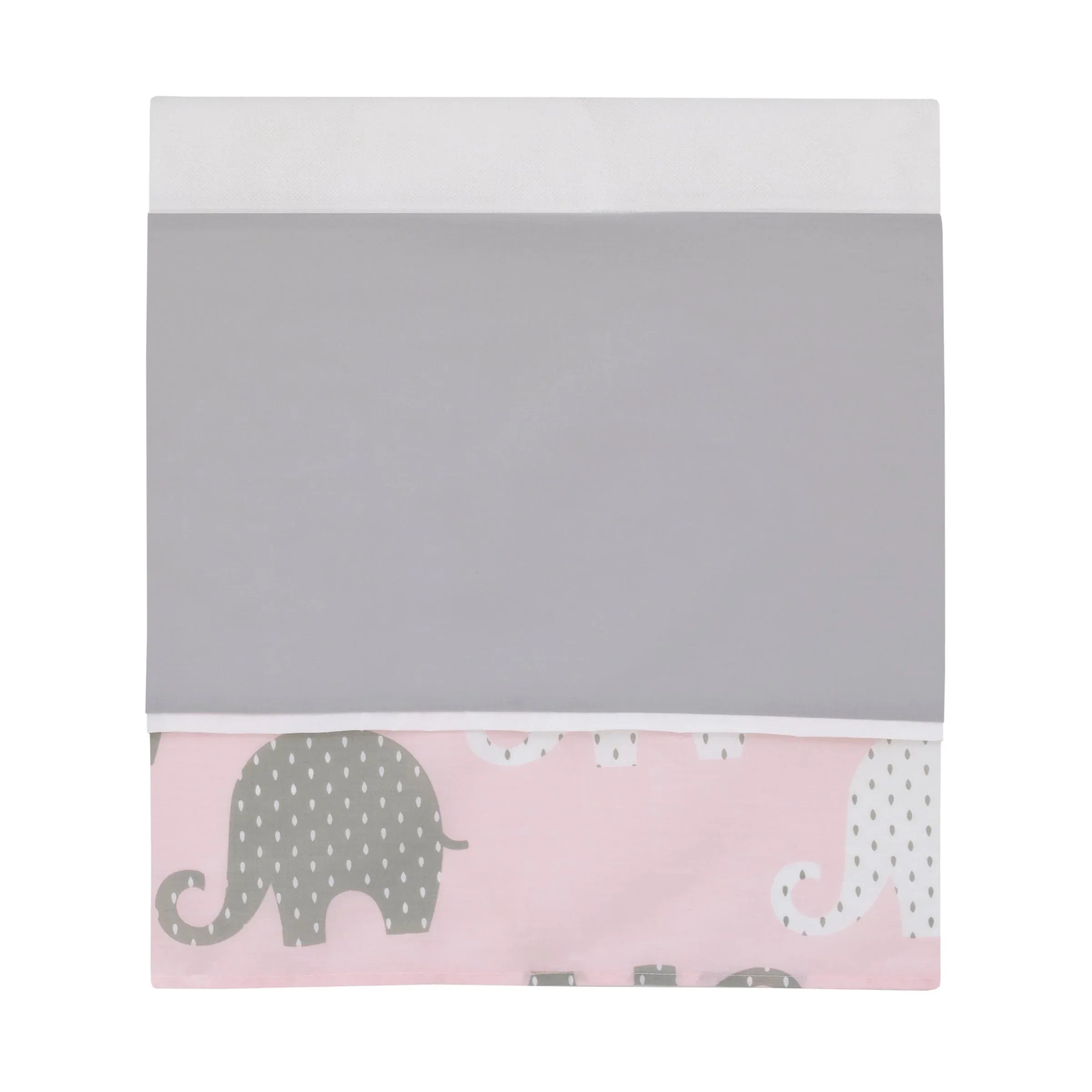NoJo The Dreamer Pink and Grey Elephant 8 Piece Nursery Crib Bedding Set - BIG FRENCHIES