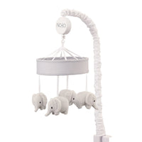 NoJo Dreamer Grey and White Elephant Musical Mobile - BIG FRENCHIES
