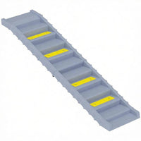Gray Portable Dog Ramp Foldable Stairs for Medium Small Dogs to Get on Car Truck SUV