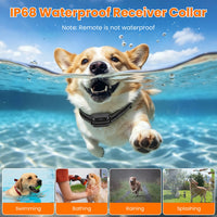 2 In 1 Wireless Dog Fence System With Training Collar Invisible Dog Fence IP68 Waterproof With 722FT Adjustable Range Be