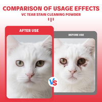 Pet Tear Stain Removal Powder - Natural And Gentle Formula, Eye And Fur Care, Tear Stain Removal And Brightening, An Ess