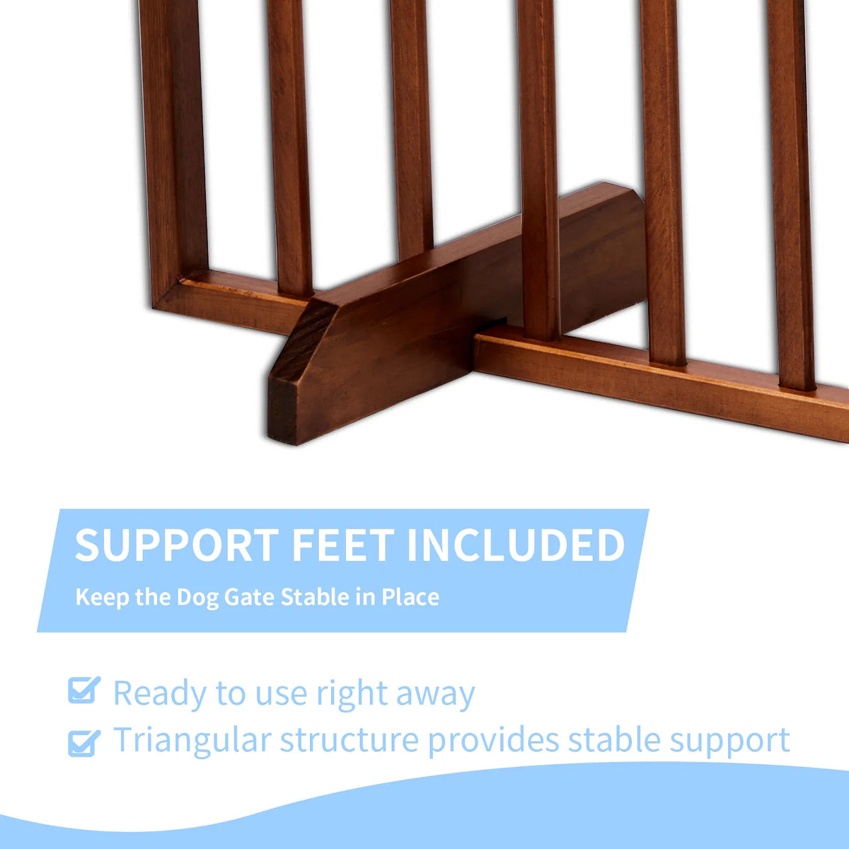 The Wooden Dog Fence Brown