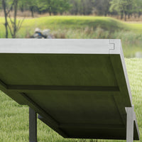 Wooden Dog Agility Seesaw for Training and Exercise, Weather Resistant, 83" L x 16" W x 14" H, Gray