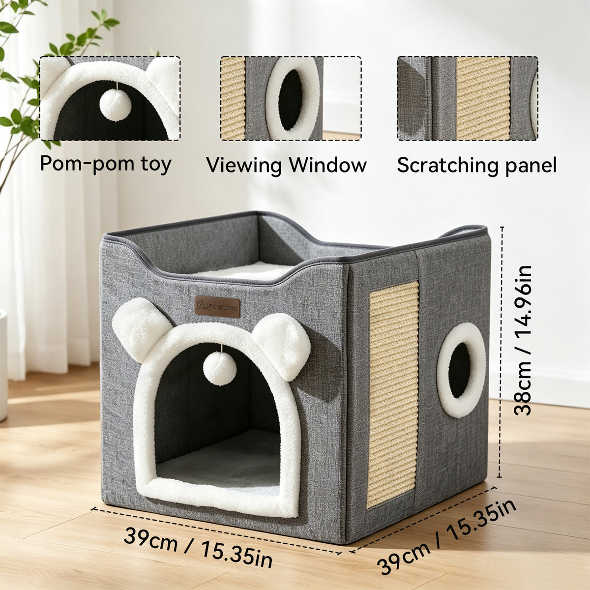 Cat Ears Cat Bed,Cat Face Cat Bed