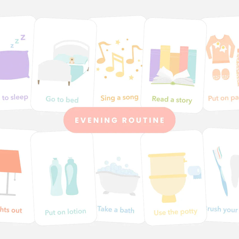 Night Time Routine Flashcards - BIG FRENCHIES