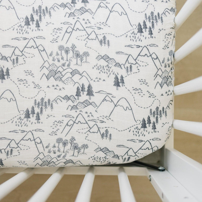 Summit Muslin Crib Sheet - BIG FRENCHIES