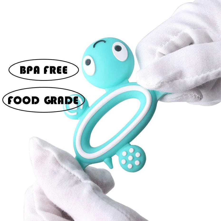 Silicone Teethers Food Grade Tiny Rod Teething Baby Shower Gifts Cartoon Animals Teether Let's Make 1pc - BIG FRENCHIES