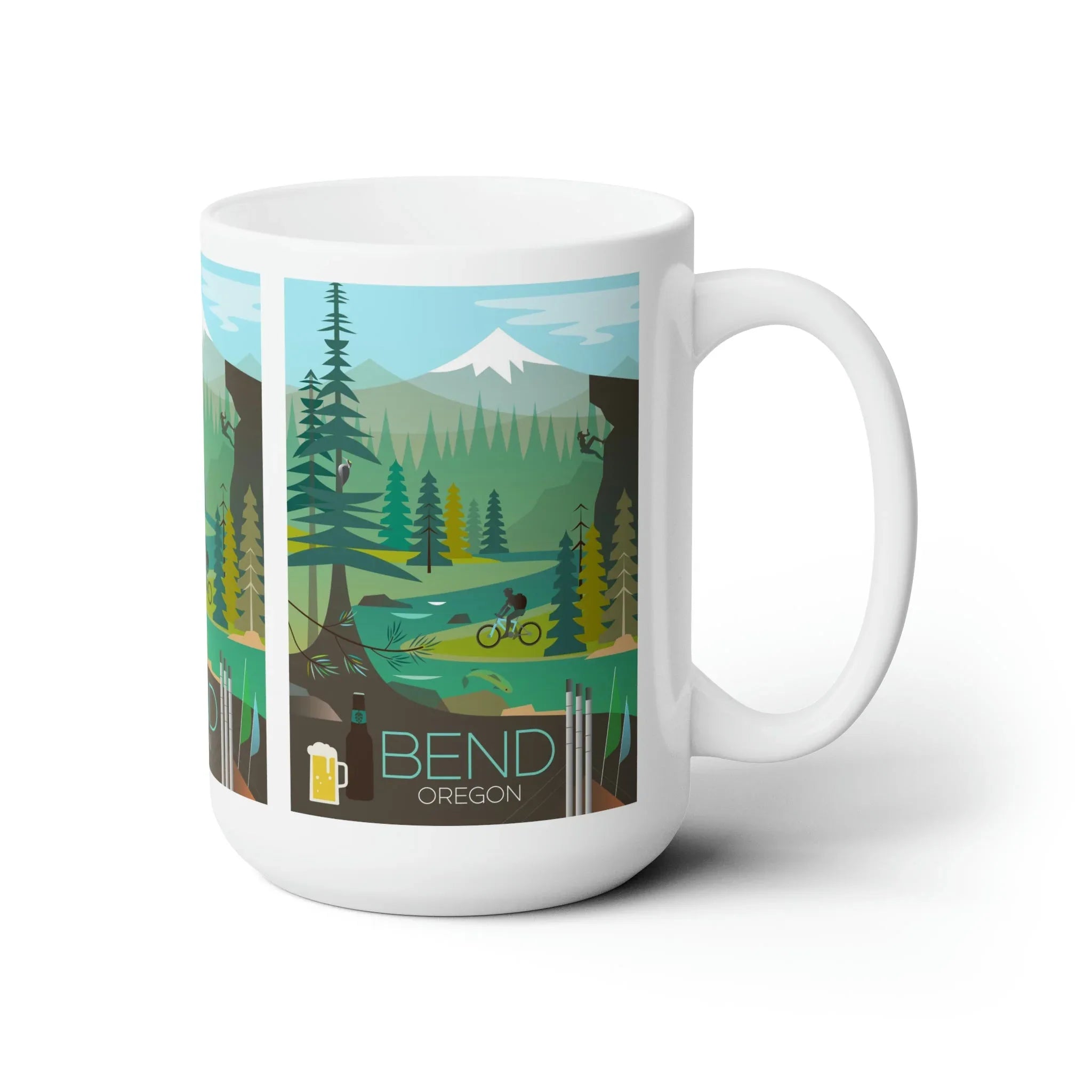 Bend, Oregon Ceramic Mug 11oz or 15oz - BIG FRENCHIES