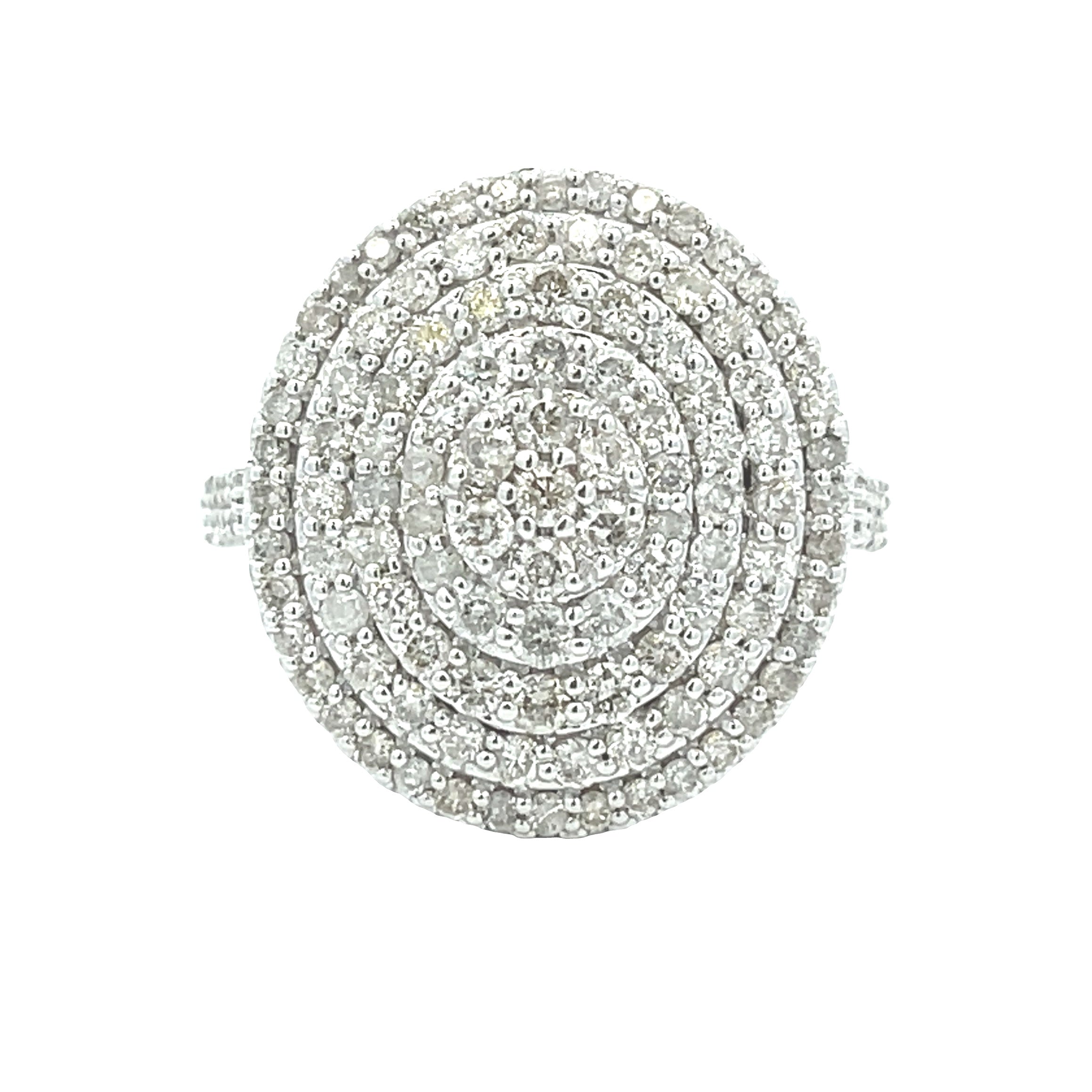 Genuine 1.50ct Diamond Ring 14KT White Gold