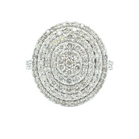 Genuine 1.50ct Diamond Ring 14KT White Gold