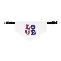 Patriotic Pet Bandana Collar - Celebrate Love, Perfect for July 4th, Dog Lovers, Pet Fashion, Cute Dog Accessories - BIG FRENCHIES