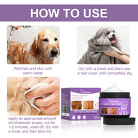 Pet Hair Conditioner For Dogs Cats, Moisturizing Detangling Pet Coat Conditioner, Anti Static, Softens & Brightens Fur, 