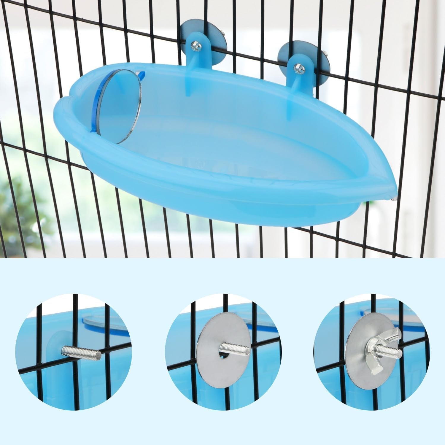 Bird Bath with Mirror Portable - BIG FRENCHIES