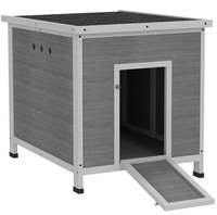 Wooden With Openable Roof Cage, Removable Floor, Double Doors