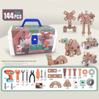 Educational Repair Assembly Playhouse Toolbox Set For Kids