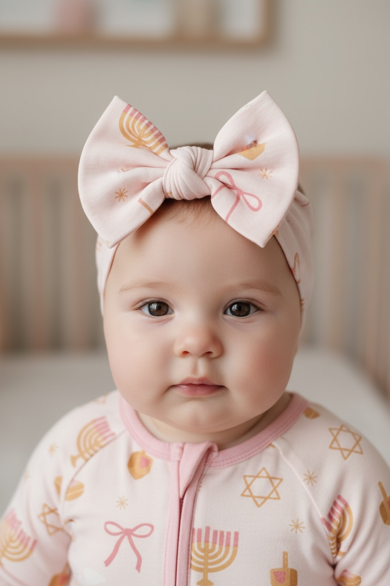 Pretty In Hanukkah (Bow Headband) - BIG FRENCHIES