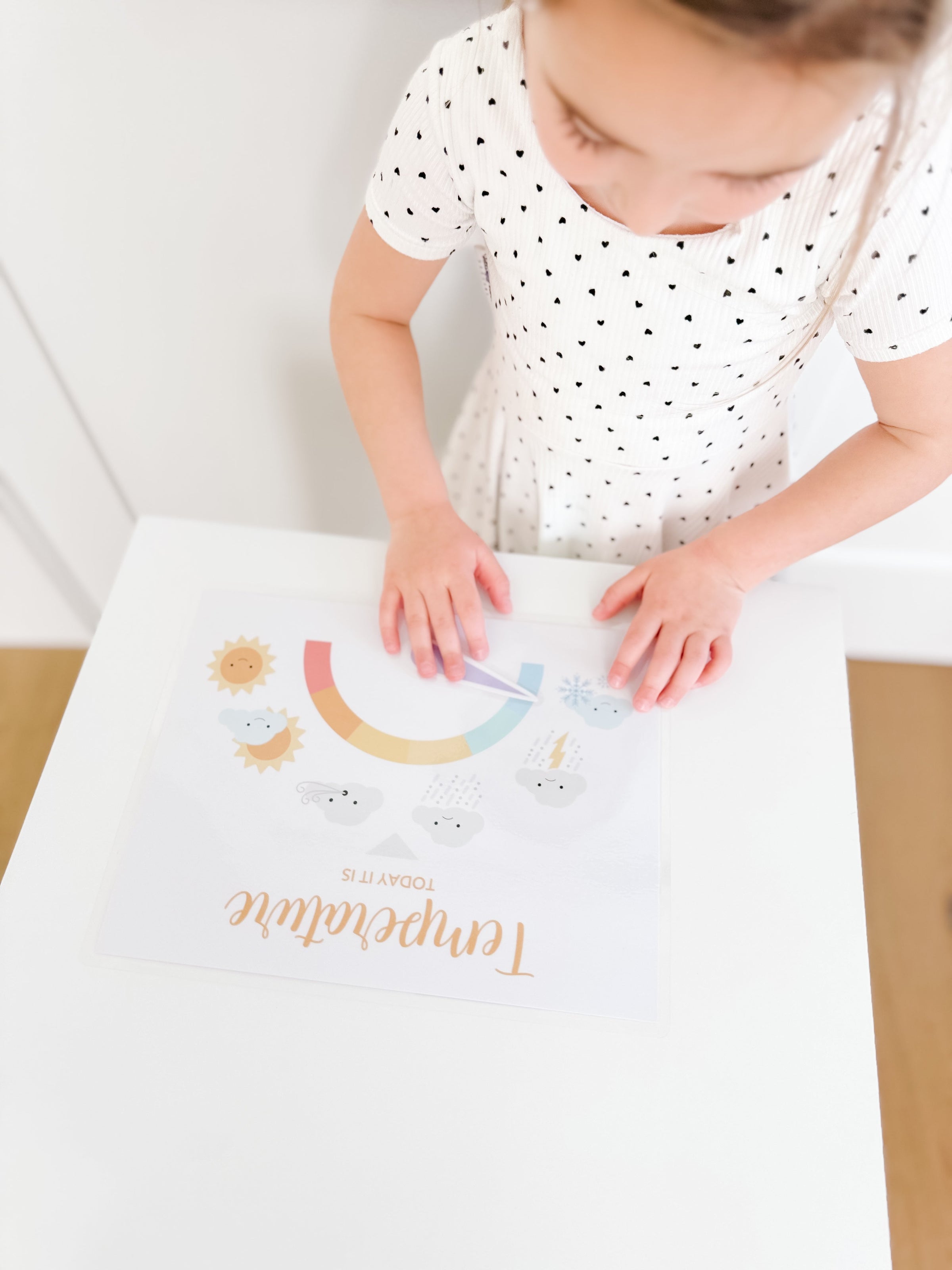 Learning Wheel Spinner Printable Dramatic Play