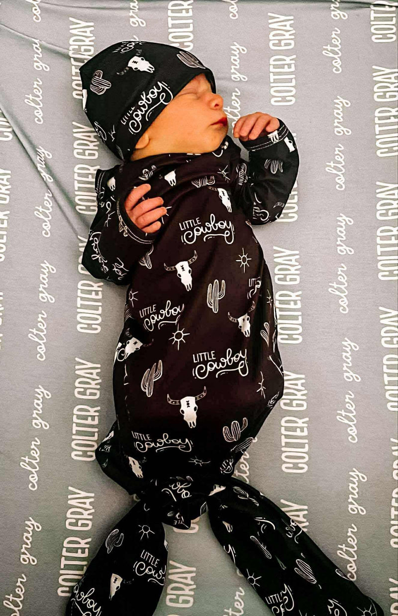Howdy cowboy gown and headband set - BIG FRENCHIES