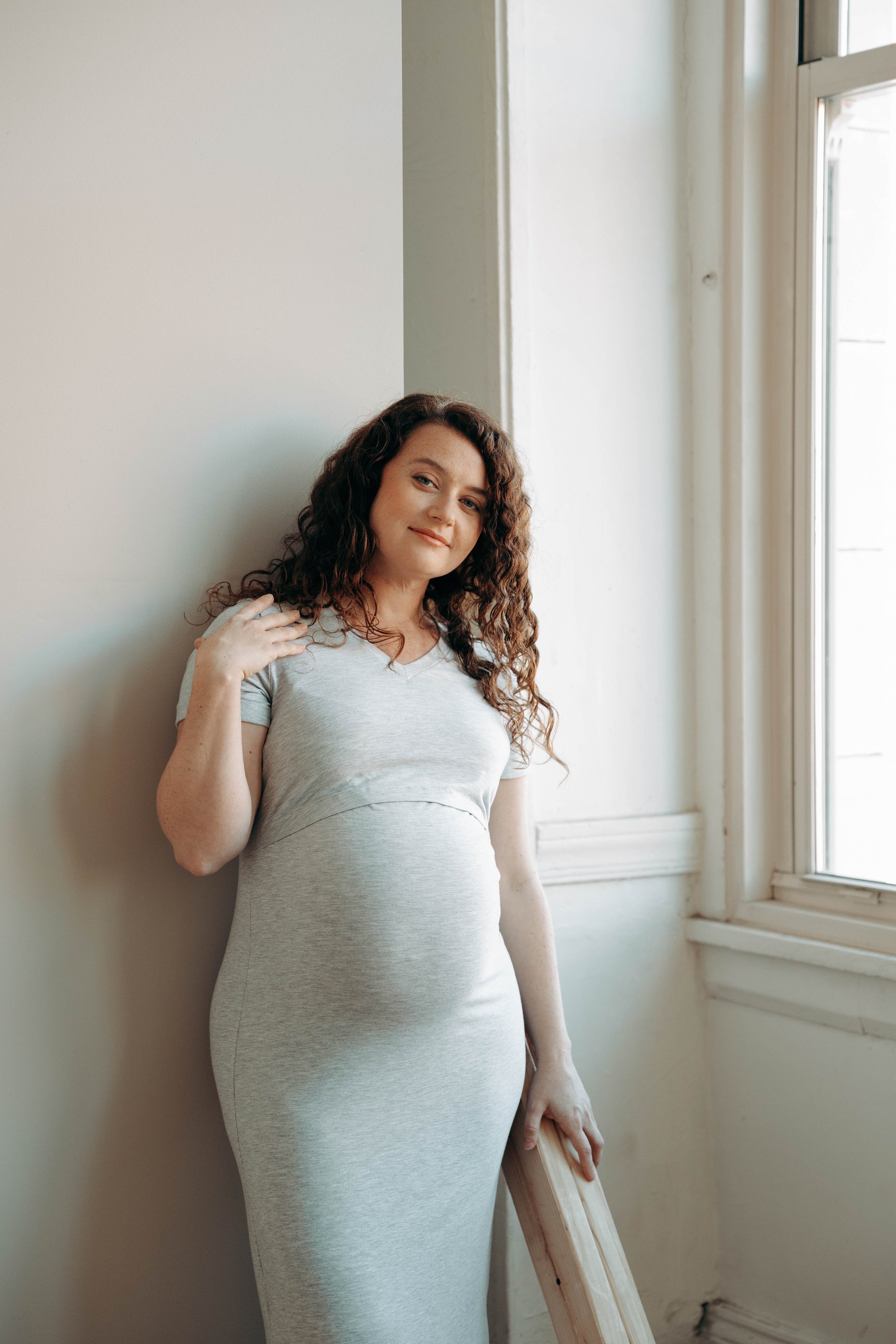 Everyday Breastfeeding Dress - Americano Brown