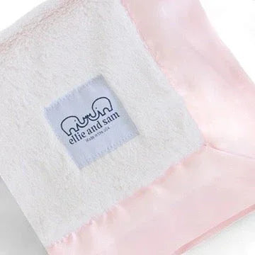 Luxury Satin Border Lovey - Pink - BIG FRENCHIES
