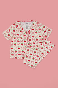 CHERRY BOW BERRY DREAM GIRL'S FLARE SET